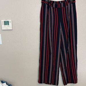 Rachel Zoe Women’s Pants with Red and Black Stripes